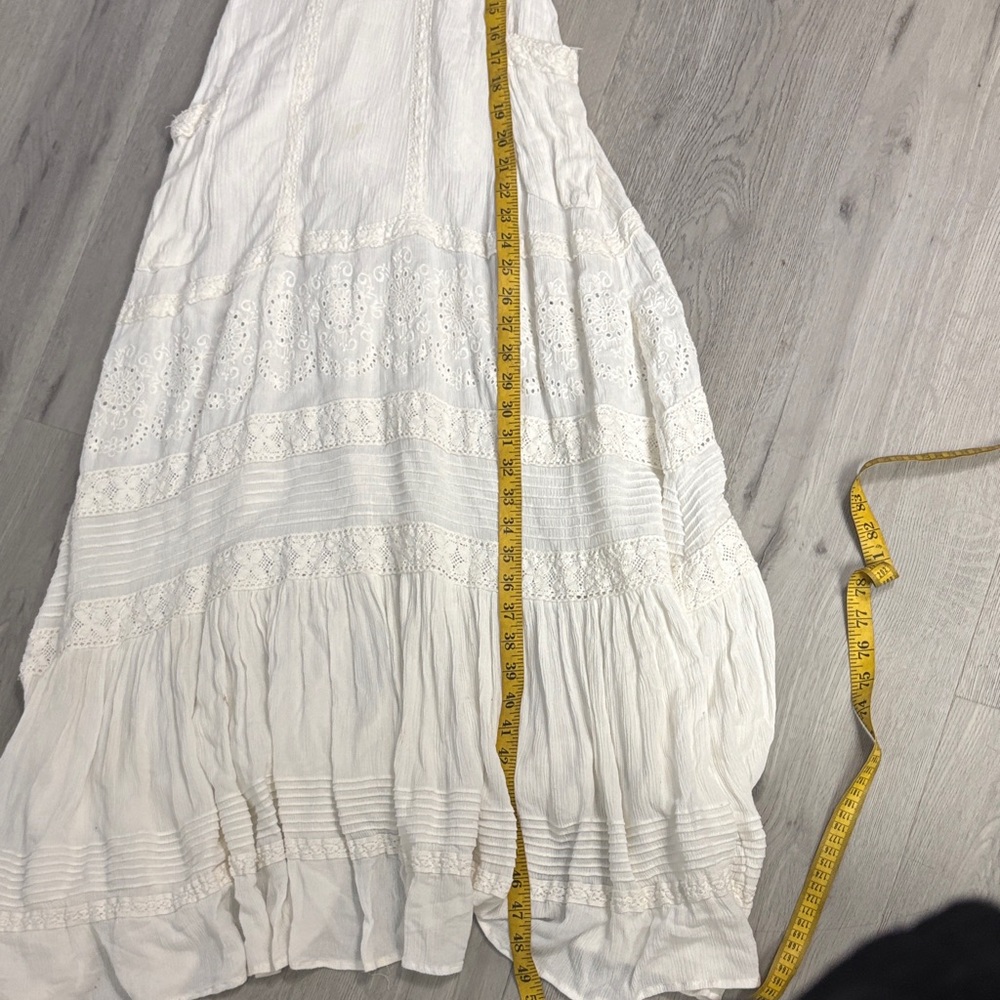 Spell Bohemian White Crochet Maxi Dress - Picture 7 of 7